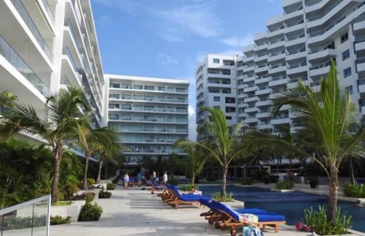 Cartagena Hermoso Apartamento Con Todas Las Comodidades Acceso Directo A La Playa Morros Epic Sector La Boquilla Cumple Protocolos De Bioseguridad מראה חיצוני תמונה