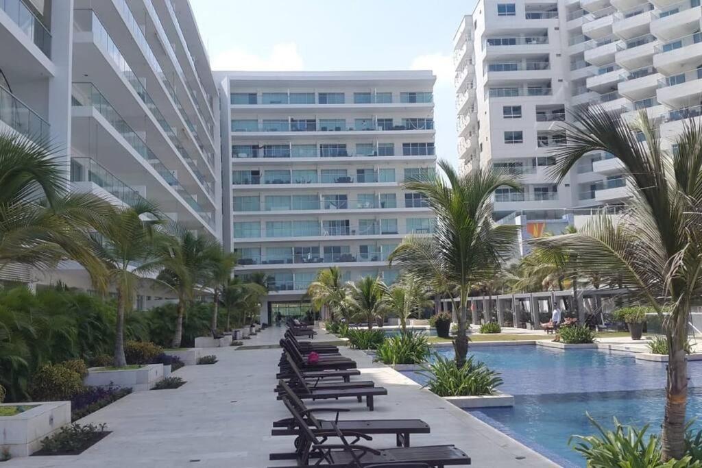 Cartagena Hermoso Apartamento Con Todas Las Comodidades Acceso Directo A La Playa Morros Epic Sector La Boquilla Cumple Protocolos De Bioseguridad מראה חיצוני תמונה