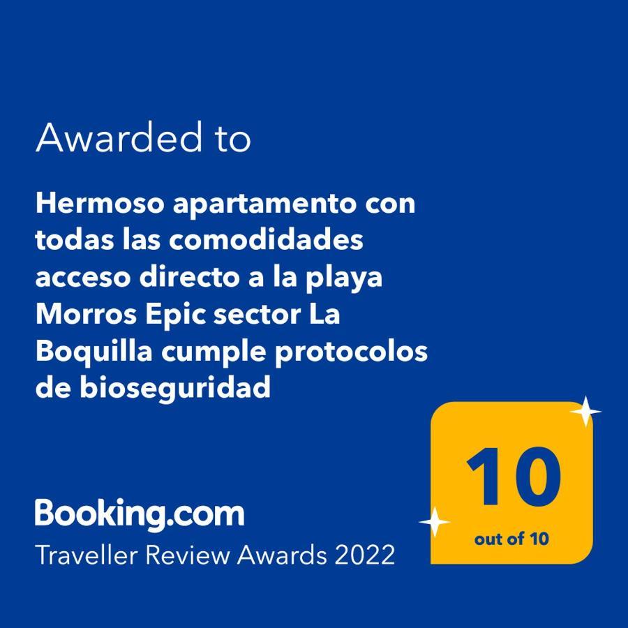 Cartagena Hermoso Apartamento Con Todas Las Comodidades Acceso Directo A La Playa Morros Epic Sector La Boquilla Cumple Protocolos De Bioseguridad מראה חיצוני תמונה